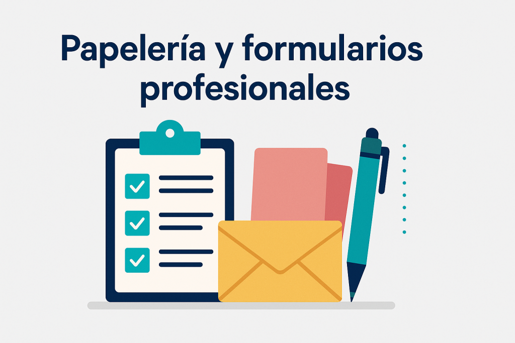 Papelería y formularios profesionales