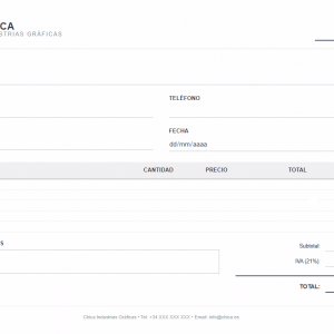 Talonario de Pedidos para Hostelería