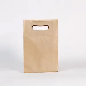 Bolsas de papel con asa troquelada