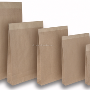 Bolsas de papel reciclado con cierre adhesivo